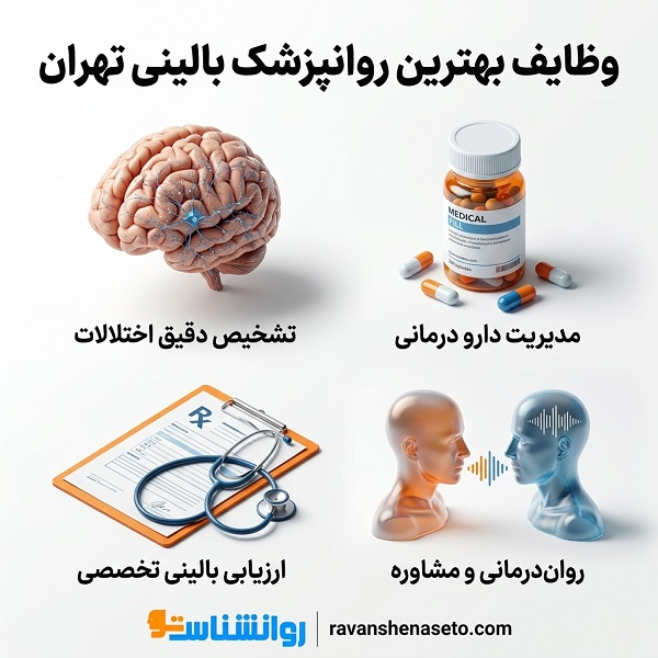 وظایف بهترین روانپزشک بالینی در تهران